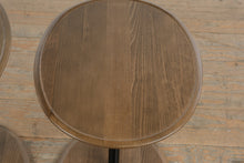 Load image into Gallery viewer, Pair of Ekornes Stressless Ellipse Wood End Tables
