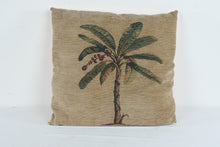 Load image into Gallery viewer, Palm Tree Tapestry Decorative Throw Pillow Tropical Coastal 19 Inch
