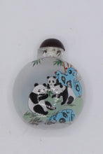 Load image into Gallery viewer, Chinese Inside-Painted Snuff Bottle – Pandas &amp; Great Wall Design
