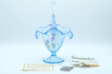 Load image into Gallery viewer, Fenton Paneled Basket in Misty Blue - Museum Collection
