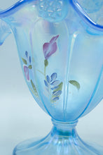 Load image into Gallery viewer, Fenton Paneled Basket in Misty Blue - Museum Collection
