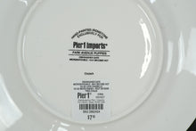 Load image into Gallery viewer, Pier 1 “Park Avenue Puppies” Plates – Set of 4 Hand-Painted Ironstone 8.75” Dinner Plates, Festive Dog Design
