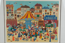 Load image into Gallery viewer, Claudine Park of Amusement Artist Proof Original Serigraph Framed with COA 33 x 28.5
