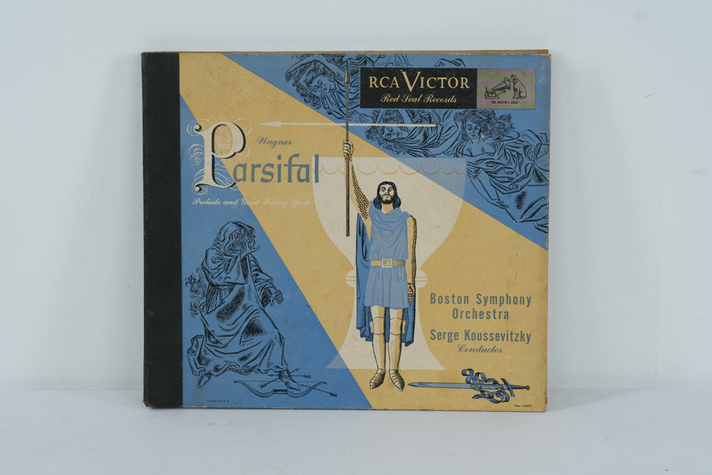 RCA Victor Red Seal 78 RPM Album – Wagner Parsifal: Prelude & Good Friday Spell Boston Symphony / Koussevitzky