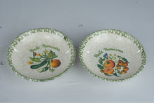 Load image into Gallery viewer, Pasta Primavera Ceramic Pasta Bowls Set of 2 Vegetable Design 9 Inch
