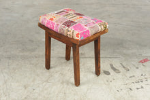 Load image into Gallery viewer, Bohemian Patchwork Upholstered Wood Vanity Stool
