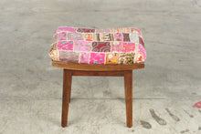Load image into Gallery viewer, Bohemian Patchwork Upholstered Wood Vanity Stool
