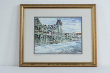 Load image into Gallery viewer, Patricia Rainey Cape May NJ Signed Print Framed Coastal Victorian Winter Scene 22x18
