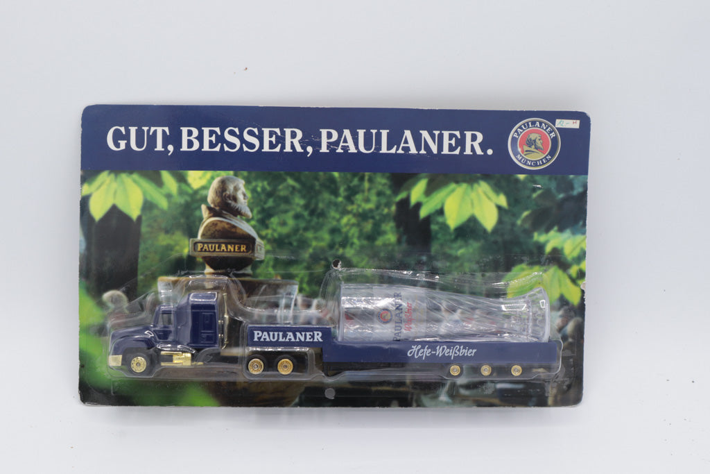 Paulaner Hefe-Weißbier Die-Cast Truck with Glass Cargo – 