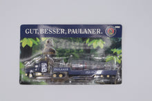 Load image into Gallery viewer, Paulaner Hefe-Weißbier Die-Cast Truck with Glass Cargo – &quot;Gut, Besser, Paulaner&quot; – NIB
