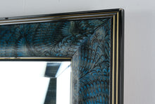 Load image into Gallery viewer, Carolina Mirror Company Peacock Feather Framed Wall Mirror Rectangular Decorative Mirror
