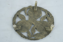 Load image into Gallery viewer, Cast Metal Pear Trivet Footed Hot Plate Rustic Kitchen Decor
