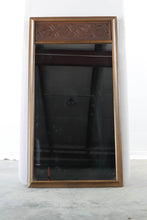 Load image into Gallery viewer, Pecan Mirror with Upper Design - 24&quot; x 47&quot;
