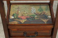 Load image into Gallery viewer, Pier 1 Imports Wood End Table with Drawer and Decorative Shelf
