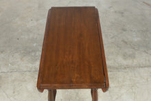 Load image into Gallery viewer, Antique Style Wood Drop Leaf Side Table with Turned Legs
