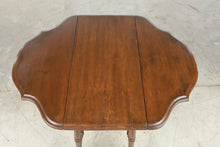 Load image into Gallery viewer, Antique Style Wood Drop Leaf Side Table with Turned Legs
