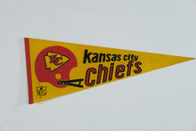 Load image into Gallery viewer, Kansas City Chiefs NFL Vintage Felt Football Pennant 12 x 30
