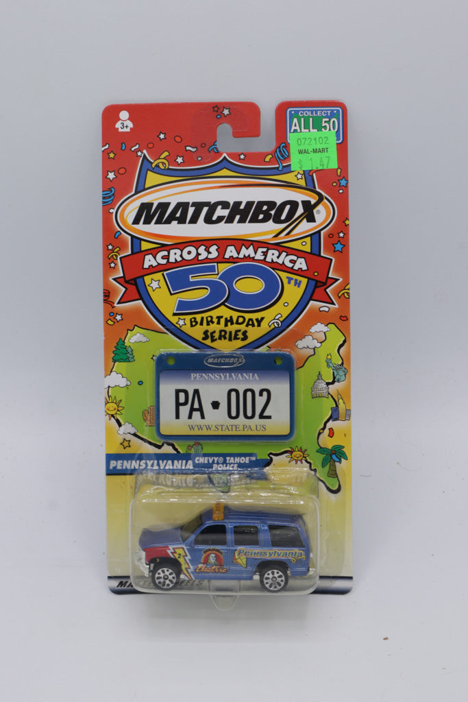 Matchbox Across America 50th Birthday Series – Pennsylvania Chevy Tahoe Police (PA 002)