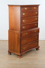 Load image into Gallery viewer, Pennsylvania House Solid Wood Cherry Chest of Drawers Tall Dresser
