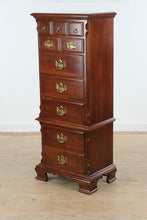 Load image into Gallery viewer, Pennsylvania House Solid Cherry Lingerie Chest Tallboy Chest with Brass Hardware

