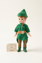 Load image into Gallery viewer, Vintage Alexander Peter Pan Doll McDonalds Exclusive Green Outfit Original Tag
