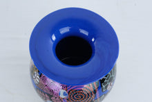 Load image into Gallery viewer, Peter Vanderlaan Signed Art Glass Vase Blue Iridescent Studio Glass 525 Inch
