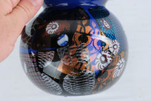 Load image into Gallery viewer, Peter Vanderlaan Signed Art Glass Vase Blue Iridescent Studio Glass 525 Inch
