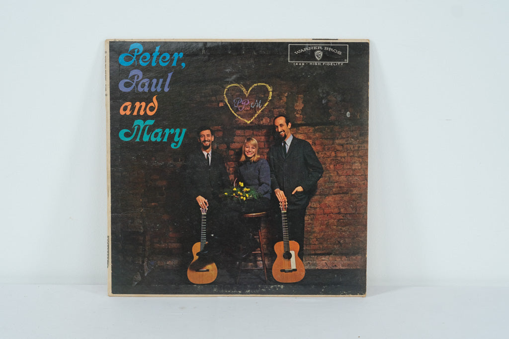 Peter, Paul and Mary Self-Titled Debut Album – Vintage Vinyl LP (Warner Bros. W 1449, Mono) – 1962 Folk Classic