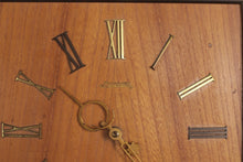 Load image into Gallery viewer, Sarsaparilla Wall Clock With Weights And Pendulum Mid Century Style
