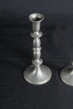 Load image into Gallery viewer, Vintage Lord Baltimore Pewter Weighted Candlesticks Pair 9 Inch Taper Candle Holders
