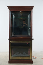 Load image into Gallery viewer, Philip Reinisch Hearthside Electric Fireplace and Lighted Curio Cabinet
