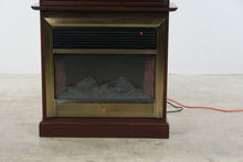 Load image into Gallery viewer, Philip Reinisch Hearthside Electric Fireplace and Lighted Curio Cabinet
