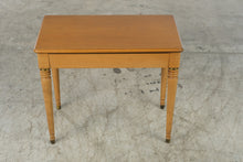 Load image into Gallery viewer, Wurlitzer Organ Bench Wood Storage Seat Brass Accents 26 x 14
