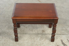 Load image into Gallery viewer, Vintage Mahogany Piano Bench Turned Legs Wood Stool 22 Inch
