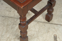 Load image into Gallery viewer, Vintage Mahogany Piano Bench Turned Legs Wood Stool 22 Inch
