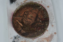 Load image into Gallery viewer, Patrick Crabb Ceramic Pictograph Plate 1989 Signed Wall Art Elaine Horwitch Gallery
