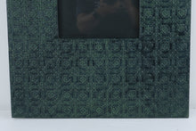 Load image into Gallery viewer, Green Embossed Tile Pattern Wall Frame 21 Inch Made in India
