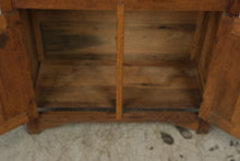 Load image into Gallery viewer, Antique Oak Pie Safe Cabinet with Punched Tin Panels and Drawer
