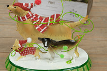 Load image into Gallery viewer, Pier 1 Imports Holiday Drink Charm Set with Metal Dog Stand – 8 Festive Charms
