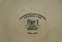 Load image into Gallery viewer, Pier 1 Vallarta 13" Handpainted Earthenware Serving Plate – Bold Floral Southwest Design
