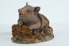 Load image into Gallery viewer, “Harley” Pig Figurine by Tim Wolfe for Cairn Studio (1992)

