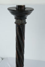 Load image into Gallery viewer, Gothic Revival Table Lamp Bronze Finish Twisted Column with Shade
