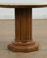 Load image into Gallery viewer, Marble-Top Pillared Pedestal Stand
