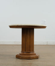 Load image into Gallery viewer, Marble-Top Pillared Pedestal Stand
