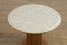 Load image into Gallery viewer, Marble-Top Pillared Pedestal Stand
