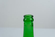 Load image into Gallery viewer, Vintage Pilot Green Glass Soda Bottle Greenville NC Embossed Star Design
