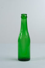 Load image into Gallery viewer, Vintage Pilot Green Glass Soda Bottle Greenville NC Embossed Star Design
