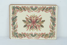 Load image into Gallery viewer, Pimpernel Festive Garland Placemats Set of 4 Cork Backed Christmas 16 x 12 England
