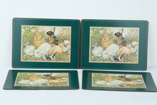 Load image into Gallery viewer, Pimpernel Rabbits Placemats Set of 4 Cork Backed England 16 x 12
