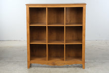 Load image into Gallery viewer, 9-Cubby Bookcase Display Shelf with Carved Floral Detail
